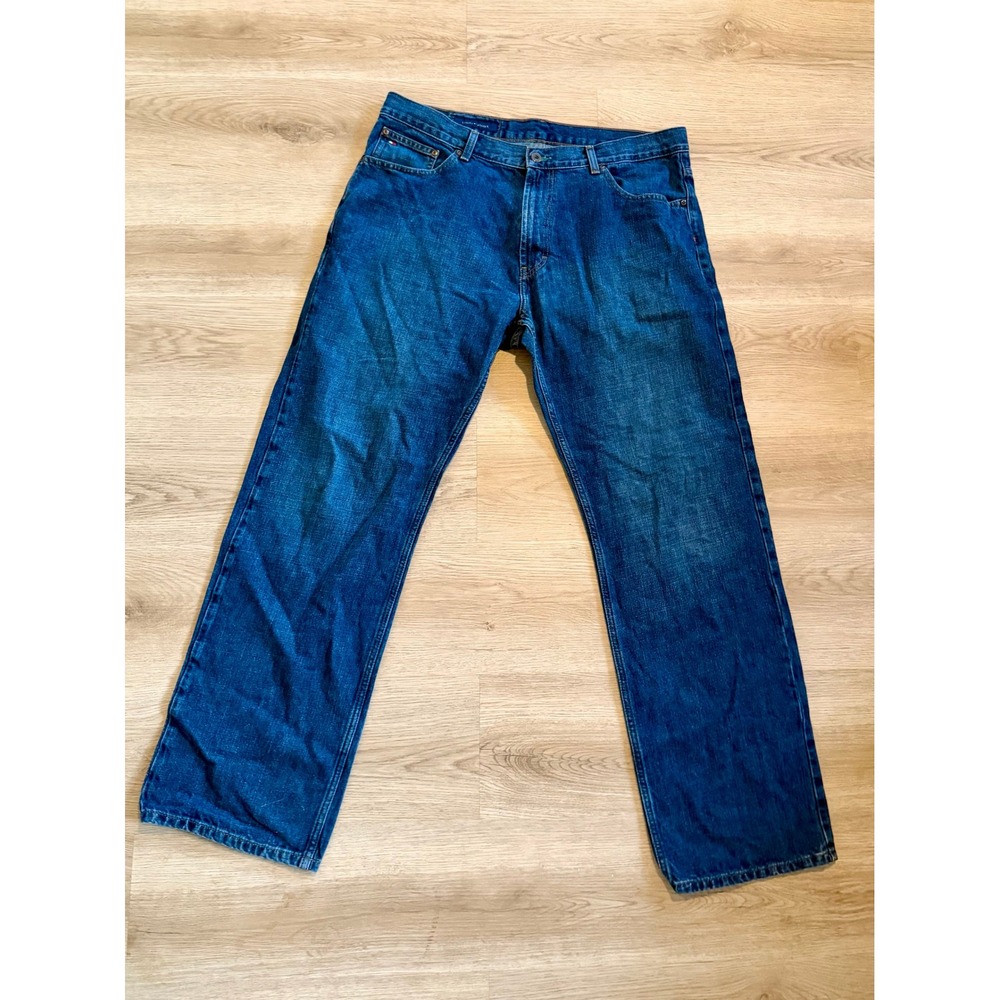 Tommy Hilfiger Custom Straight Mens Jeans Blue Denim 36x32 Medium Wash